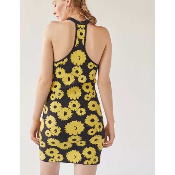 UO Knit Sunflower Mini Dress - Picture 4 of 5